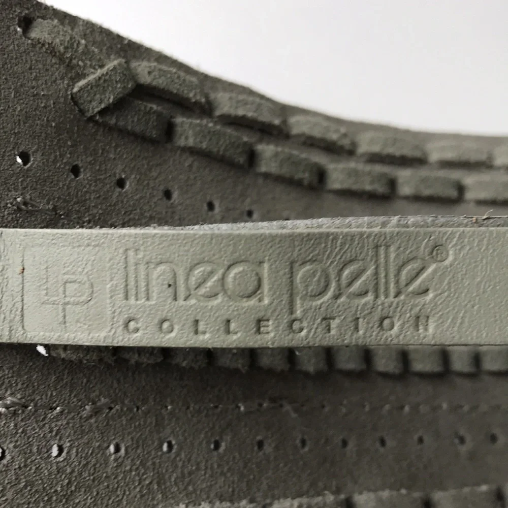 Linea Pelle Leather Belt Tassel Trim Ties Sz XS